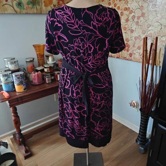 Lane Bryant 22/24W Knee Length Floral Dress - Picture 6 of 7